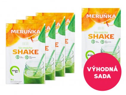 5 x Matcha Shake s meruňkami 30 g za akční cenu!