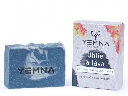 Yemna Přírodní mýdlo Uhlí a marocká láva 100 g