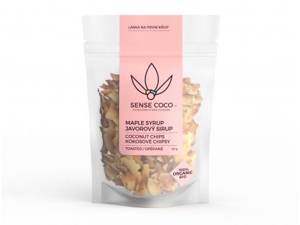 SENSE COCO kokosové chipsy s javorovým sirupem BIO 40g