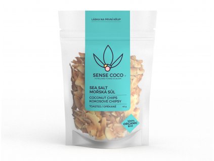 SENSE COCO Kokosové chipsy s mořskou solí BIO 40g
