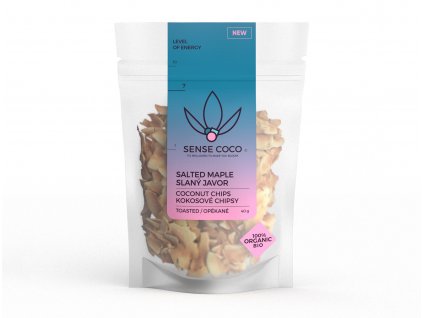 SENSE COCO Kokosové chipsy slaný javor Bio 40g