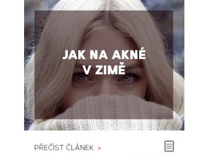 Jak na akné v zimě