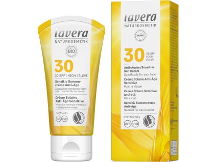 Lavera Opalovací krém anti age Sensitiv SPF 30 50 ml