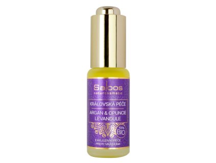 Saloos Pleťové sérum Argan, Opuncie a Levandule Bio 20 ml