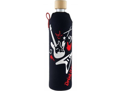 Drinkit Skleněná láhev s neoprénovým obalem Rocker 500 ml
