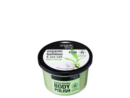 Organic Shop Tělový peeling Tropický bambus & Sůl 250 ml