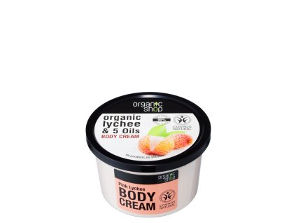Organic Shop Tělový krém Růžové liči 250 ml