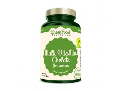 GreenFood Multi VitaMin Chelát pro ženy 60 kapslí