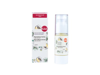 Kvitok Noční meruňkový krém s provitamínemB5 pro citlivou pleť Bio 30 ml