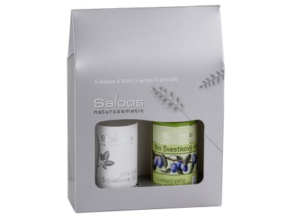 Saloos Dárková sada Švestka & 100% Squalane