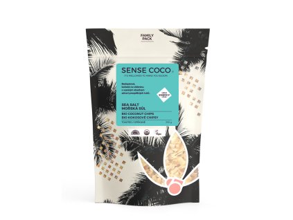 SENSE COCO XXL Kokosové chipsy s mořskou solí BIO 250 g