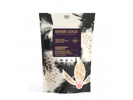 SENSE COCO XXL Kokosové chipsy perníkové BIO 250 g
