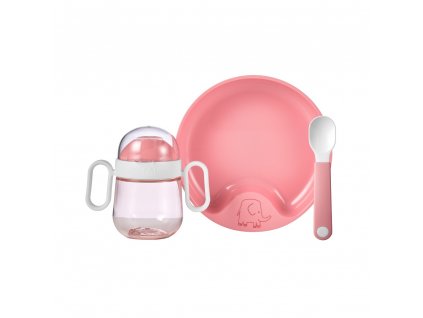 Mepal Dětská jídelní sada Mio 3 ks Pink