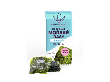 SENSE COCO Opékané mořské řasy Nori s mořskou solí Bio 5 g