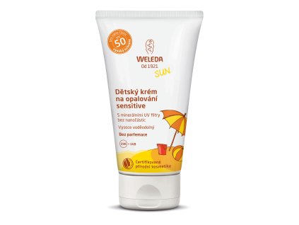 Weleda Dětský krém na opalování SPF 50 Sensitive 50 ml