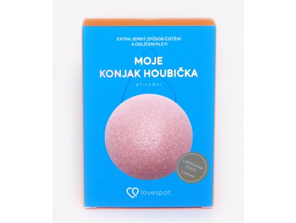 Lovespot Konjak houbička Čistá 1 ks