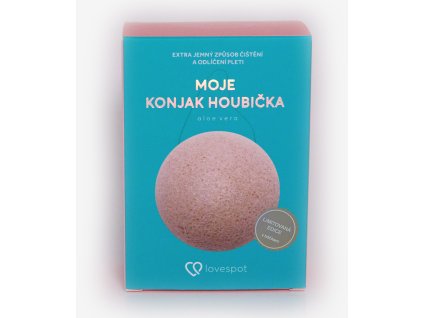 Lovespot Konjak houbička Aloe vera 1 ks