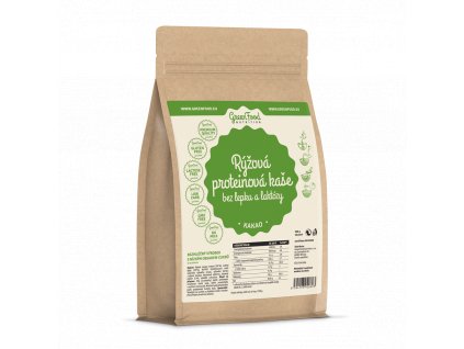 GreenFood Proteinová rýžová kaše bez lepku a laktózy Kakaová 500 g