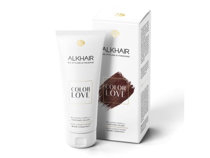 Alkemilla Přírodní kondicionér pro barvené vlasy bio Teplá hnědá 200 ml