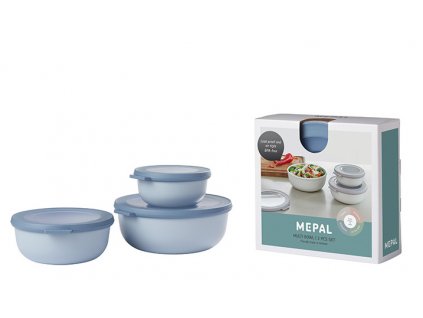 Mepal Set 3 ks misek Cirqula Nordic Blue 350+750+1250 ml