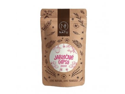 Natu Jablečné chipsy jahodové 45 g