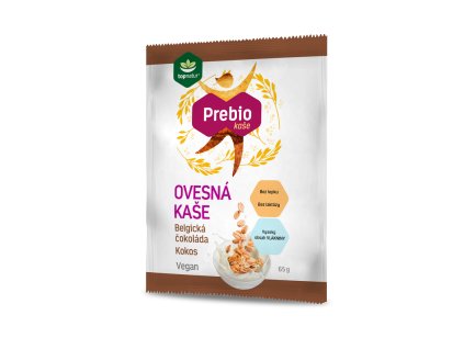 Topnatur Prebio ovesná kaše Belgická čokoláda - Kokos 65g