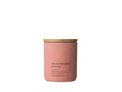 Vila Hermanos Přírodní vonná svíčka Concrete Fresh Wood & Ginger  120 g