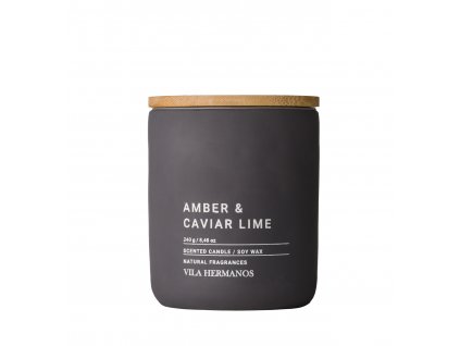 Vila Hermanos Přírodní vonná svíčka Concrete Amber & Caviar 240 g