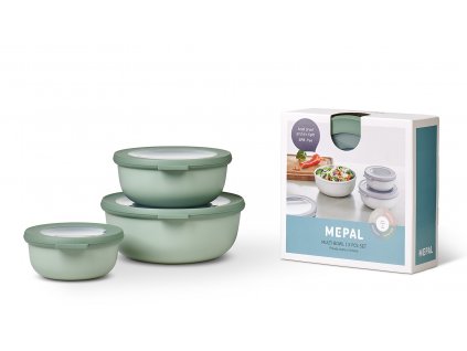 Mepal Set 3 ks misek Cirqula Nordic Sage 350+750+1250 ml