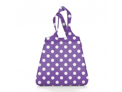Reisenthel Nákupní taška Mini Maxi Shopper fialová s tečkami