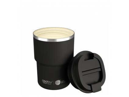 Asobu Nerezový termohrnek s keramickou vrstvou 360 ml Coffee Express Black