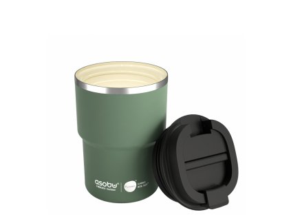 Asobu Nerezový termohrnek s keramickou vrstvou 360 ml Coffee Express Basil Green