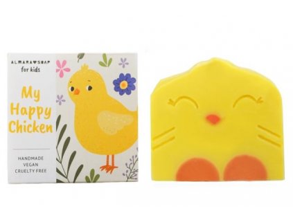 Almara Soap Přírodní tuhé mýdlo pro děti My Happy Chicken 100 +- 5 g