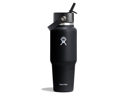 Hydro Flask Termohrnek Wide Flex Straw Travel Bottle 32 oz (946 ml) Černá