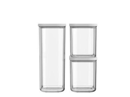 Mepal Set dóz na potraviny Modula 3 ks White