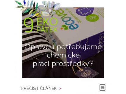 EKOPÁTEK - Opravdu potřebujeme chemické prací prostředky?