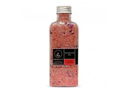Angelic Koupelová sůl Růžové pohlazení 260 g