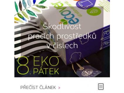 EKOPÁTEK - Škodlivost pracích prostředků v číslech