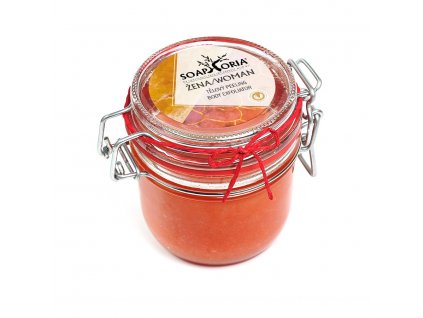 Soaphoria Tělový peeling Soapgasm Žena 255 ml