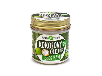 Purity Vision RAW kokosový olej BIO 120 ml