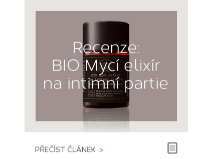 RECENZE - BIO MYCÍ ELIXÍR NA INTIMNÍ PARTIE