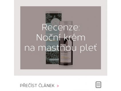 Recenze - Noční krém na mastnou pleť Natura Siberica