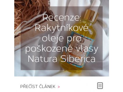 Recenze: Sada rakytníkových olejů na vlasy Natura Siberica