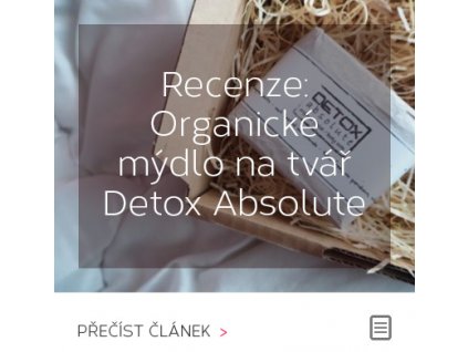 Recenze - Organické mýdlo na tvář Detox Absolute