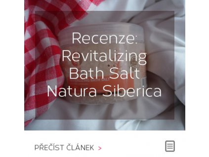 Recenze - Sůl do koupele pro mladou pleť Natura Siberica
