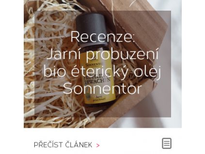 Recenze - BIO éterický olej Jarní procitnutí od Sonnetor