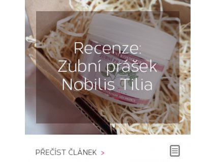 Recenze: Zubní prášek Nobilis Tilia