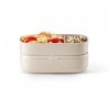 Lékué Svačinový box LunchBox To Go Organic 1000 ml Krémový