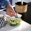 Mepal Skleněný Úložný box na potraviny EasyClip Nordic sage 450 ml