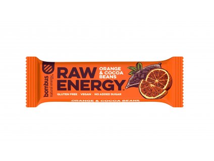Bombus Raw energy pomeranč a kakaové boby 50 g